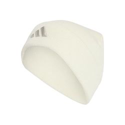 adidas Mixte New Logo Beanie Cuff, Cream White/Wonder Alumina, S