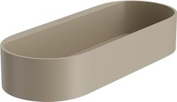 hansgrohe WallStoris Planet Edition - kosz do przechowywania łazienkowe, półki łazienkowe, przechowywanie w łazience, akcesoria łazienkowe bez wiercenia, piaskowy, 28912210
