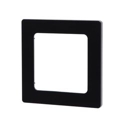 Kunststof wandbord in Duits/Frans design, geschikt voor een sleutel in de kleur zwart, ideaal voor moderne en elegante interieurstijlen.