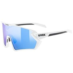 uvex sportstyle 231 2.0 - sportbril voor dames en heren - condensvrij - drukvrij draagcomfort & perfecte pasvorm - white matt/blue - one size