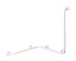 Thermomat 132-I-B Corrimano ad Angolo con Montante a Sinistra, 670 x 670 x 780 mm, Bianco