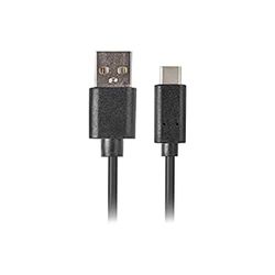 Lanberg CA-USBO-20CU-0030-BK cable USB 3 m USB 2.0 USB A USB C Negro