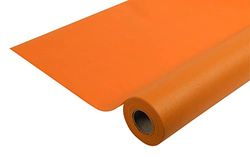 Disposable spun bound non-woven tablecloth - Roll 25 M long X 1.20 M wide - Tear-proof, water-repellent and wipe able material - orange
