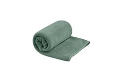 Sea to Summit - Tek Towel reishanddoek S, handdoek, zachte badstof, absorberend en sneldrogend, hanger en tas, camping, boottochten en fitness, 40 x 80 cm, Sage Green, 120 g