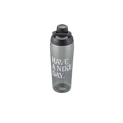 Nike Unisex – vuxen TR Hypercharge Chug Bottle drickflaska, antracit svart/ljus marinblå, 709 ml