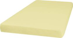 Playshoes Waterproof Jersey Fitted Sheet Mattress Protector, colchón Impermeable Unisex-Baby, Amarillo (Gelb 12), 23.5 x 47.25 Inch / 60 x 120 cm