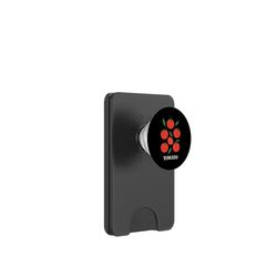 Arte minimalista de comida de tomate: tomate y hojas PopSockets PopWallet para MagSafe