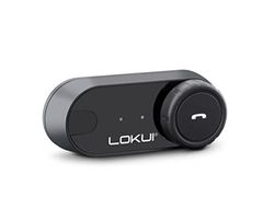 LOKUI, K30 Interfono Moto Bluetooth Singolo, Auricolari Moto per Casco con Cancellazione del Rumore, Comunicazione Pilota Passeggero, Portata 800m, Radio FM, Autonomia 10 Ore, 1 Auricolare