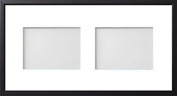 Frame Company Drayton Multi Aperture Photo Frame, Black, 20x10 for 7x5 inch (x2)