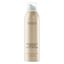 Jean & Len Shower Soufflé Cardamom & Tonka Almond, Jojoba and Babussa Oil, for a Scented Cleansing Experience, for Normal to Dry Skin, Shower Foam, Paraben & Silicone-Free, Vegan, 200 ml
