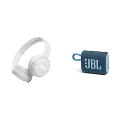 JBL Tune 510BT Cuffie On-Ear Wireless, Bluetooth 5.0, Pieghevole, Microfono Integrato & GO 3 Speaker Bluetooth Portatile, Cassa Altoparlante Wireless con Design Compatto
