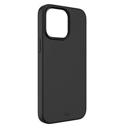 Puro Beschermhoes van siliconen, compatibel met Apple iPhone 14 Pro, zwart