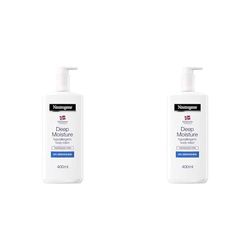 Neutrogena Norwegian Formula Deep Moisture Body Lotion Dry and Sensitive Skin, 400 ml (Pack of 2)