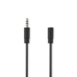 Valueline - Cavo di prolunga audio jack stereo 3,5 mm maschio - 3,5 mm femmina, 5 m, nero