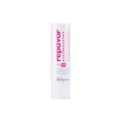 Repavar - Stick Labial - Bálsamo Labial - Rosa Mosqueta y Protección Solar SPF 20 - Protector Labial Intensivo Regenerador - Hidrata, Protege y Repara Nariz y Labios - Apto para Niños y Adultos - 4 g