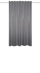 085980-0301 - COMBIANDSCHAL Oxford - Uni - Decoratiestof linnenstructuur | grijs - 145 x 135 cm
