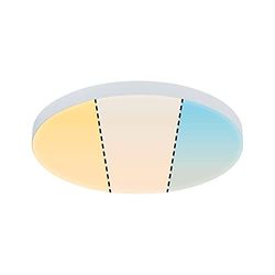 Paulmann 79892 LED-panel Velora Rund 300 mm 1530 lm White Switch Vit Rund Takbelysning Metall 3000 K