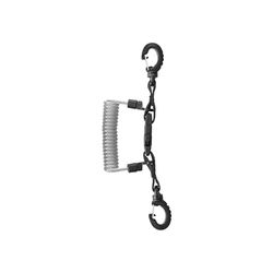 Mares Lanière en Acier Inoxydable Ceinture Spirale avec Anneau Noir Unisexe, Taille Unique