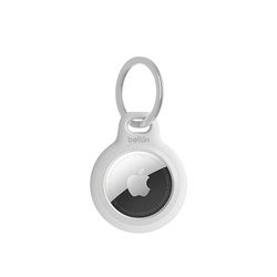 Belkin Apple AirTag - Supporto riflettente sicuro con portachiavi, portachiavi Apple AirTag, accessori portachiavi AirTag, custodia riflettente e resistente ai graffi con bordi rialzati, colore: