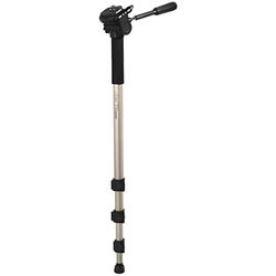 HAMA | Monopie Star 78 para cámara (Monópode para cámara, Extensible, con panoramizador 3D y Nivel para cámara) Color Champán.