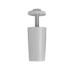 Amig - Tope para Persianas Enrrollables de Plástico Gris - Amortiguador con Tornillo M5 Antióxido y Arandela Exterior - Resistente a la Intemperie - Longitud: 40 mm
