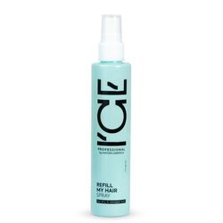 ICE Professional Refill My Hair Spray – Idratante Leave-in Spray per capelli secchi e danneggiati – con coenzima Q10, aminoacidi & bio-neve – 100 ml
