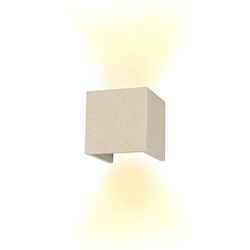 Mantra Iluminación. Modello TAOS. Applique da esterno da 12 cm realizzato in cemento finito di colore bianco