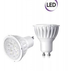 Electraline 63280 Spot LED Regolabile GU10, 5.5W, 350 Lumen, Luce Calda 6500K