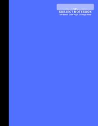 Royal Blue Subject Notebook: Solid Color