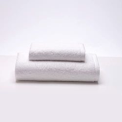 Sancarlos Ocean Sink and Shower Towel Set, White, 100% Cotton, 550 g/m2