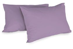 örngott i 100% bomull, 52 x 80, uppsättning av två, lila, 0bed