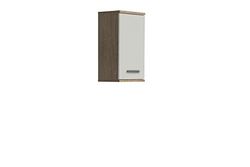 Forte Veris Pensile con 1 Anta, in Legno, Rovere Sonoma/Bianco Lucido, 68,8 x 40,2 x 29 cm