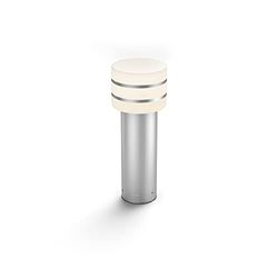 Philips Hue White Tuar, Piedistallo per esterni, 9W, Include lampadina E27 Smart, Alimentatore Incluso, Inox