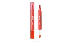 Pupa läppstift + läppglans Vamp! Marker Duo, med hyaluronsyra – 3 i 1 definierar, färger och fyllningar, konturläppar - finns i 9 färgvarianter (007 röda potion)