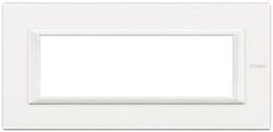 Marco embellecedor rectangular Axolute HA4806HD BTICINO Blanco Axolute 6 módulos