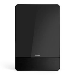 Hama Antenna da camera "Pro", attiva (ricezione di DVBT, DVBT2, antenna da camera per TV, guadagno automatico, filtro LTE 5G, piatto, alimentazione tramite USB), colore nero