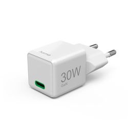 Snabb laddare, USB-C, PD/QC/GaN, Super Mini-laddare, 30 W, vit