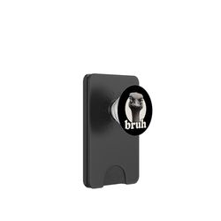 Funny Avestruz Bruh Humor Meme Zoo Day Niños Niñas PopSockets PopWallet para MagSafe