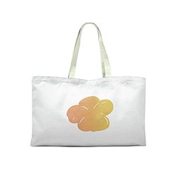 Bonamaison Printed Tote Bag, Reusable Grocery Bag, Shopping Bag, Machine Washable, Foldable, Canvas Cloth Bag with Handles, 50x40 Cm