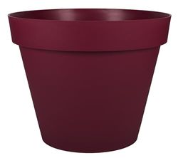 EDA Rund blomkruka Toscana Ø 60 cm - volym 76 L - Ø 59 x H 47 cm - vinröd