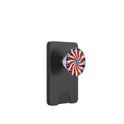 Tie Dye, bandera de EE. UU. PopSockets PopWallet para MagSafe