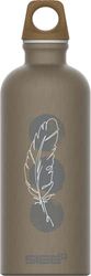 SIGG Traveller MyPlanet Lighter Botella cantimplora (0.6 L), botella hermética neutral para el clima, botella de aluminio ligera fabricada en Suiza