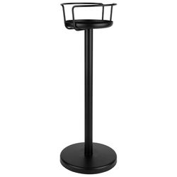 APS 36118 - Supporto per vino e spumante, nero opaco, diametro interno 21 cm, altezza 73 cm