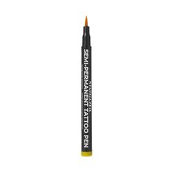 Stargazer Semi-Permanent Vegan Tattoo Pen 3. Up To 24 Hour Strong Yellow Colour For Skin Art With A Fine Line Nib.
