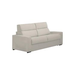 Talamo Italia -Divano fisso 2 posti Vala, Sofà lineare per salotto, imbottito, sfoderabile, Qualità 100% Made in Italy, 180x95 h100 cm, Beige