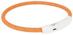 Trixie - Anello luminoso USB (XS–S) (Arancio)
