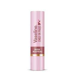 Vaseline LP Bálsamo Labial con Color | Emily Nude Nouveau | 3g | Hidratación 24H con 9% Vaselina | Tono Natural Nude