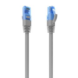 VoltShine Cavo di rete RJ45 Cat.6 UTP AWG26 CCA Grigio 3,0 m - Ideale per collegamenti ad alta velocità su reti domestiche e uffici.