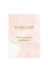 To do list: This do to list belong to _____________