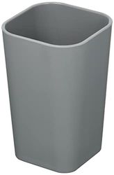 douceur d'intérieur, Gobelet (7.3 x 7.3 x 11 cm) Vitamine Anthracite, Plastique Soft Touch